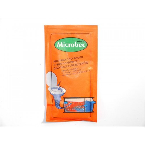 Биодеструктор Микробек / Microbec Ultra (25 г) средство для септиков, выгребных ям и дачных туалетов - фото 1 - id-p1659127197