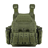 Разгрузка Yakeda Тактичний швидкознімний жилет із системою MOLLE плитоноска 1000D A
