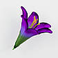 Штучна лілія фіолетова, Лілія штучна для декору, Лілія для декору 16 см, Упаковка 24 шт., фото 3