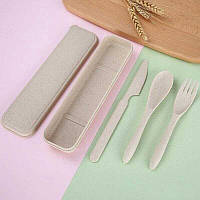 Столове приладдя у футлярі ECO бежеве (LB-52284)