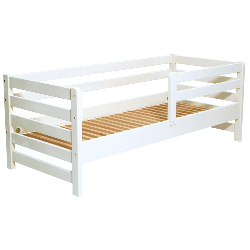 Ліжко AURORA 190*80 см (бук), фарбоване, біле