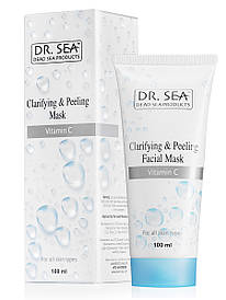 Відлущувальна маска для обличчя Dr. Sea Clarifying & Peeling Facial Mask with Vitamin C 100 мл.