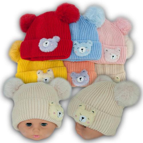 ОПТ Шапка з трикотажною підкладкою, р. 46-48 (5 шт./набір), фото 1