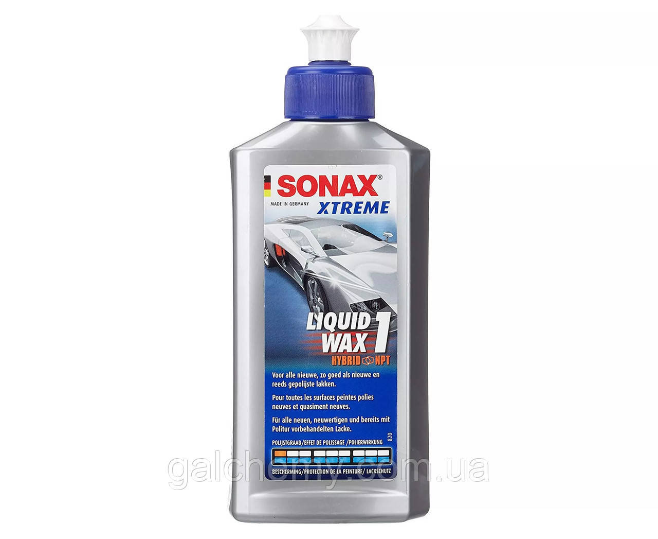 Фінішний поліроль з воском 250 мл SONAX XTREME Brilliantwax 1 Hybrid NPT (201100)