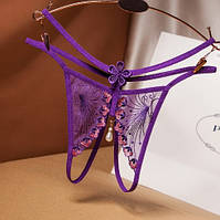 Трусики з інтимним розрізом універсальний фіолетовий