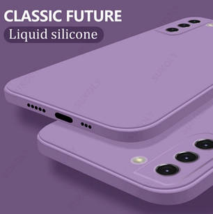 Чохол Silicone Case з мікрофіброю для Samsung Galaxy S22 (S901)