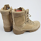 🔥 Тактичні берці демісезонні "Mil-tec - Tactical Boots With YKK Zipper" (койот) військові берци, нацгвардії, фото 4