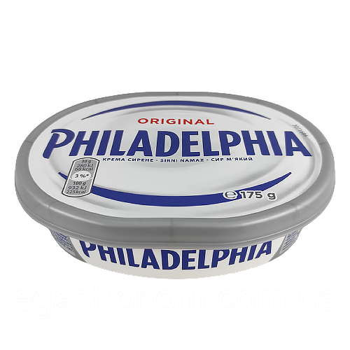 Крем-сир оригінальна Філадельфія Philadelphia original 175g 10шт/ящ (Код: 00-00003689)