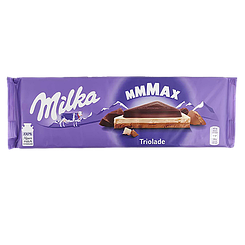 Шоколад трилогія Мілка Milka mmMax triolande 280g 15шт/ящ (Код: 00-00003740)