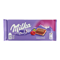 Шоколад малина Мілка Milka raspberry 100g 22шт/ящ (Код: 00-00004967)