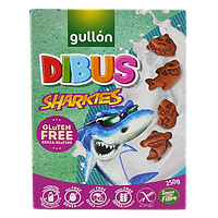 Печиво акула Гуллон Gullon dibus sharkes 250g 12шт/ящ (Код: 00-00003882)