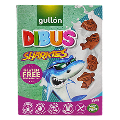 Печиво акула Гуллон Gullon dibus sharkes 250g 12шт/ящ (Код: 00-00003882)