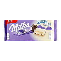 Шоколад Мілка біла орео Milka oreo white 100g 22шт/ящ (Код: 00-00005282)