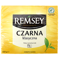 Чай пакетиках чорний класичний Рамсей Ramsey czarna klasyczna 75пак 150g 24шт/ящ (Код: 00-00012271)