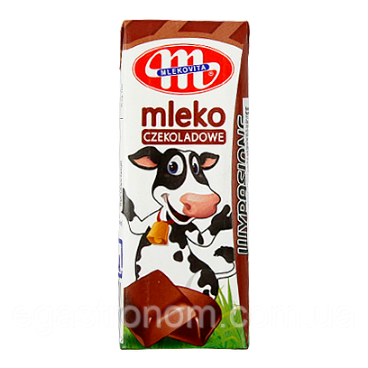 Молоко шоколадне Млековіта Mlekovita czekoladove 200ml 30шт/ящ (Код: 00-00005400)