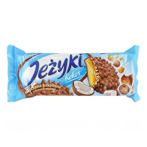 Печиво кокос Гоплана Їжак Jezyki Goplana 140g 20шт/ящ (Код: 00-00004190)