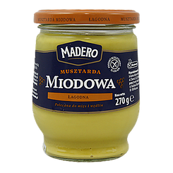 Гірчиця медова Мадеро Madero Miodowa 270g 12шт/ящ (Код: 00-00005428)