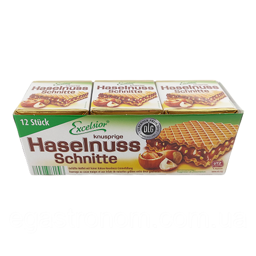 Вафлі Ексельсіор горіх Excelsior haselnuss 250g (Код : 00-00004482)