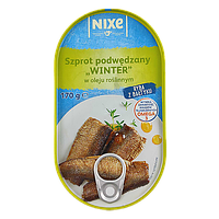 Шпроти в олії Нікс Nixe Winter 102/170g 39шт/ящ ж/б (Код: 00-00004513)