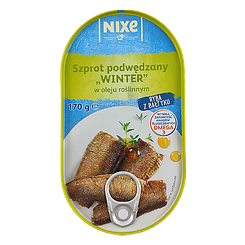 Шпроти в олії Нікс Nixe Winter 102/170g 39шт/ящ ж/б (Код: 00-00004513)