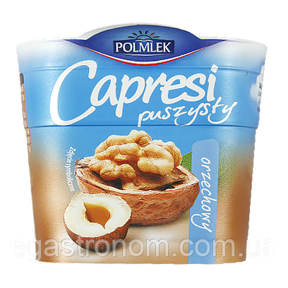 Сир вершковий горіх Капрезі Capresi puszysty 150g 12шт/ящ (Код: 00-00005623)