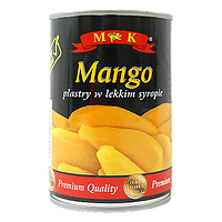 Манго консервоване МК ж/б mango MK w lekkim syropie 425g/230g 12шт/ящ (Код: 00-00005743)