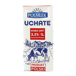 Молоко 3,2% Полмлек Polmlek 1L 12шт/ящ (Код: 00-00000458)