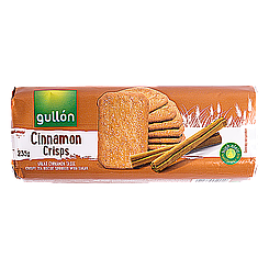 Печиво хрустке із корицею Гуллон Gullon cinnamon crisps 235g 15шт/ящ (Код: 00-00000674)