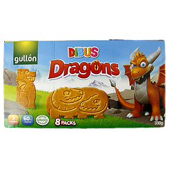 Печиво дракони Гуллон Gullon dibus dragons 300g 10шт/ящ (Код: 00-00000683)