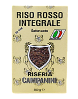 Рис червоний Кампаніні Campanini Rosso Integrale 500g 12шт/ящ (Код: 00-00004631)