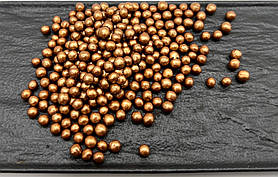 Кульки в білому Бельгійському шоколаді Бронза 5-7 мм, 100 г