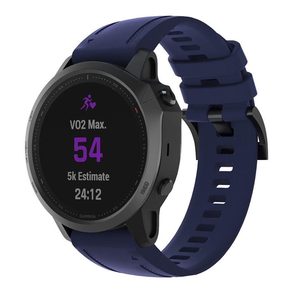 Ремішок TPU Armorstandart 20mm для Garmin Fenix 5s 6s Dark/Blue (ARM60810)