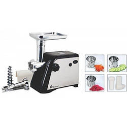 М'ясорубка електрична Domotec 2024MS електром'ясорубка із соковичавницею, тиркою, шатківницею.