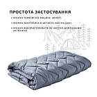 Ковдра-спальник із блискавкою 140х190см сірий, фото 6