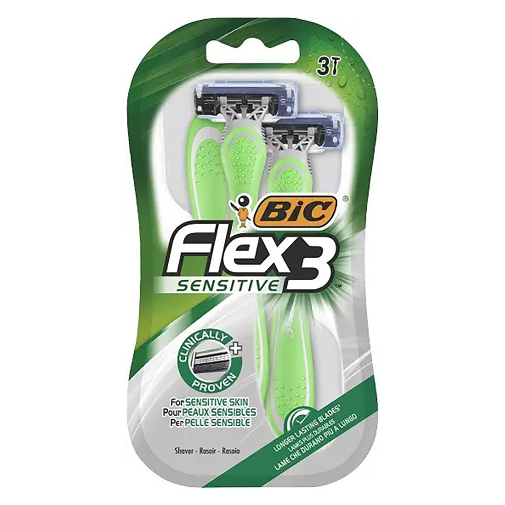 Набір бритв без змінних картриджів BIC Flex 3 Sensitive 3 шт (3086123568686)