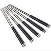 Преміум Багаторазові Китайські Корейські Японські Палички Для Їжі, Суші, Роллів нержавіюча сталь Чорні, фото 7