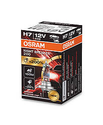Автолампи OSRAM H7 64210NB200-FS Night Breaker +200% 12V 55W PX26d 1шт