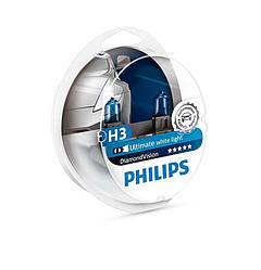 Автолампі PHILIPS 12336DVS2 H3 12 V 55 W PK22s DiamondVision комплект 2 шт.