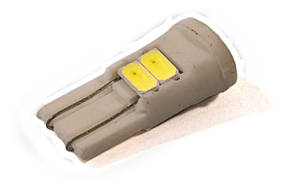 Світлодіодна лампа AllLight T10 6 діодів 5630 W2,1x9,5d 12V кераміка