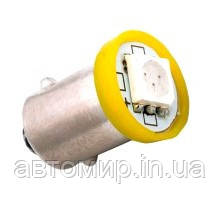 Світлодіодна лампа T4W BA9S 1SMD 5050 12V Жовтий