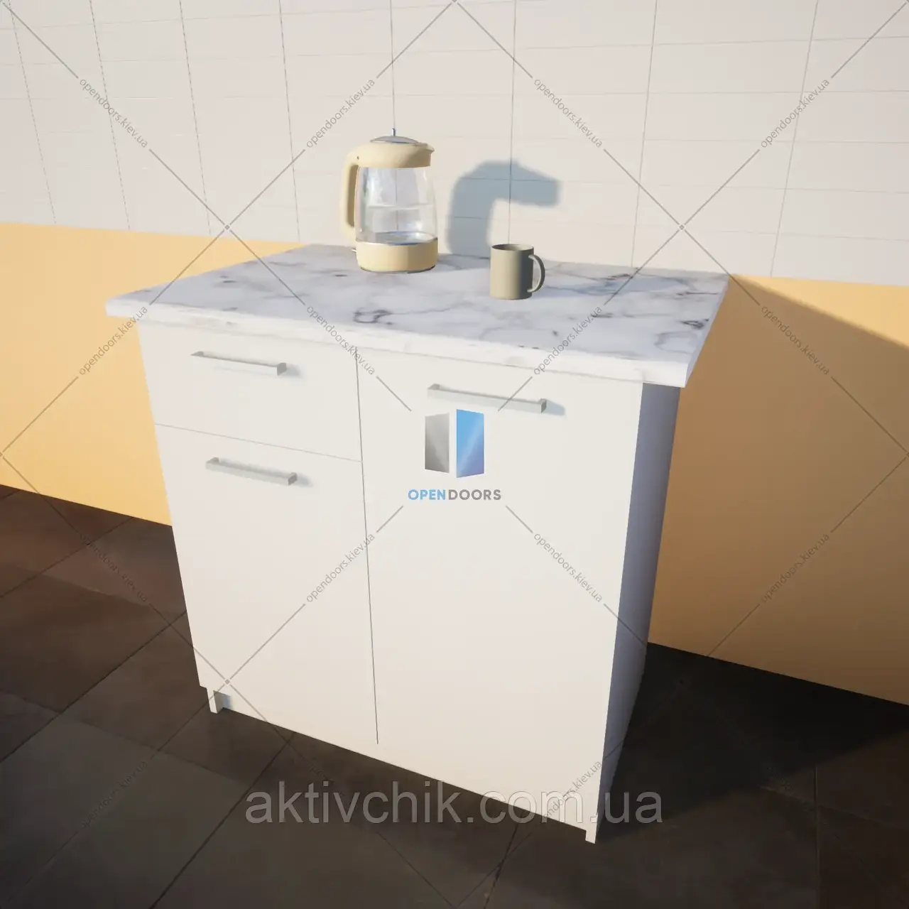 Нижній модуль для кухні, кухонний модуль Тумба низ (комбі) 800мм Opendoors, фото 1