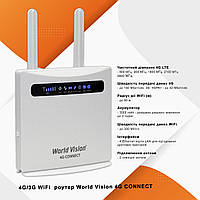 Роутер с АКБ 3G/4G LTE World Vision CONNECT LifeCell Киевстар Vodafone