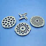 Решітки та ніж м'ясорубки Tefal Le Hachoir 1700, 1800, 1500, ME701, ME710, 8574.84, ME700188, 8574.88, ME701188, ME71083E, фото 3