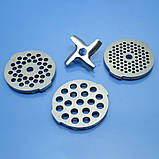 Решітки та ніж м'ясорубки Tefal Le Hachoir 1700, 1800, 1500, ME701, ME710, 8574.84, ME700188, 8574.88, ME701188, ME71083E, фото 5