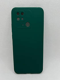Чохол Silicone Full Cover Redmi 10c Темно-зелений