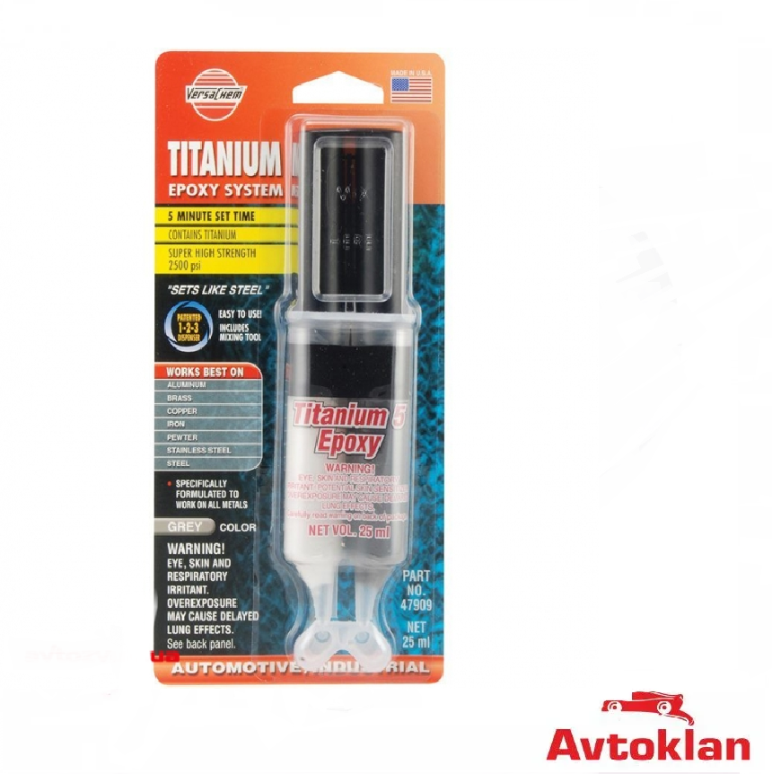 Эпоксидный Двухкомпонентный Клей Versachem Titanium 5 Epoxy 25 Мл ...