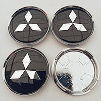 Ковпачки в диски Mitsubishi 58*63 мм чорні