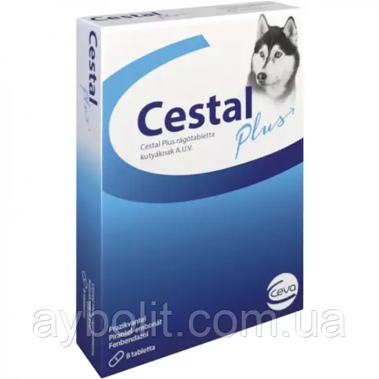 Цестал Противогельминтное средство для собак Ceva Cestal Plus for dog (Ціна за 1 таблетку)