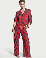 Пижама VICTORIA'S SECRET Flannel Long Pajama Set размер M