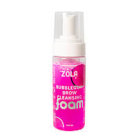 ZOLA   Піна очищаюча для брів рожева Bubblegum Brow Cleansing,  150 мл